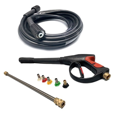 #ad #ad 8 Part Pressure Washer Gun Replacement Kit 3600PSI 26Ft Hose 19 inch Wand $75.17