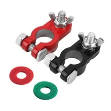Battery Terminals Connector, Aluminum Alloy Negative & Positive Battery Cable 