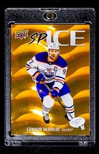 Connor McDavid RARE GOLD PRIZM HOLO FOIL INVESTMENT CARD Oilers SSP