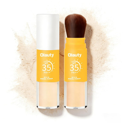 Mineral Sunscreen Setting Powder, Powder Scalp Sunscreen for Face, Powder SPF 35