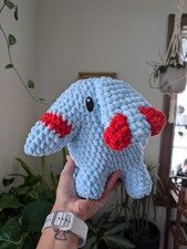 Phanpy Pokemon Handmade Crochet Amigurumi Stuffie