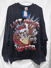 Vintage 1997 Looney Tunes Taz Christmas Sweatshirt NWT 22/24W USA