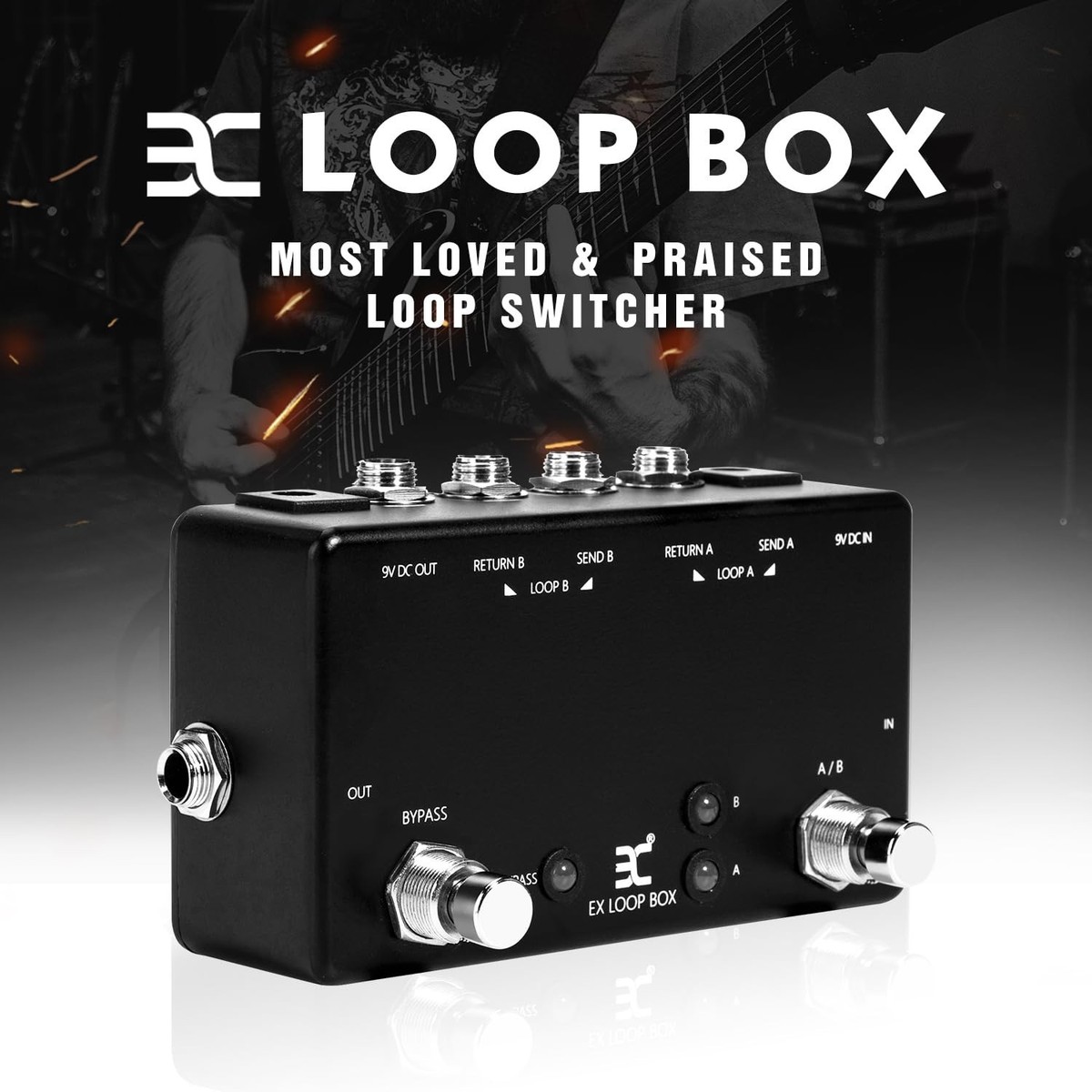 EX Guitar Effects Loop Switcher Passive Channel Switcher Box ABY