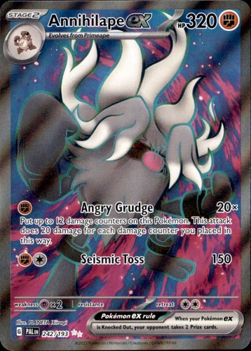 Annihilape ex 242/193 Ultra Rare Paldea Evolved Pokemon Holo