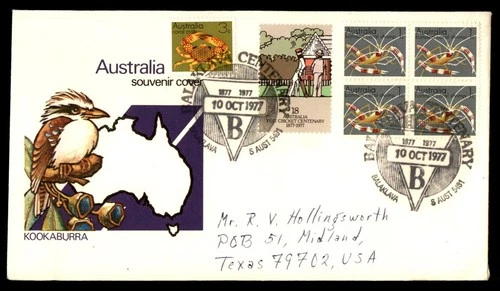 Mayfairstamps Australia 1977 Balaklava Kookaburra Bird Cover aaw_63113