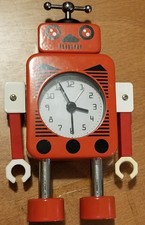 Red Robot Alarm Clock, Movable Arms/Hands, clock not working