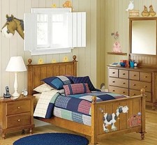 New ON THE FARM WALL DECALS Horse Cow Pig Barn Chick Animals Stickers Kids Decor