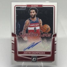 Justin Champagnie 2024-25 Donruss Optic Signature Series Auto #SS-JUS