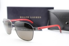 NEW POLO RALPH LAUREN PH 3140 9236/3 GUNMETAL RED AUTHENTIC SUNGLASSES 59-16