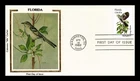 Dr Jim Stamps Florida Mockingbird Orange Blossom Colorano Silk First Day Cover
