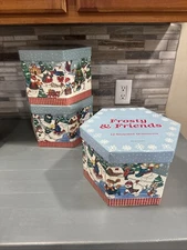 12 Frosty & Friends Snowman Ornaments Xmas 1996 C & F Enterprises READ