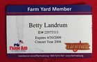 RARE ONLY ONES ON eBay.. Farm Aid 2007 and 2008 FARMYARD Membership Cards — photo 5
