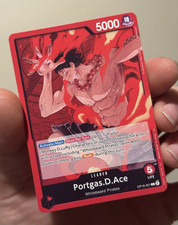 Bandai One Piece CCG Portgas D Ace Leader Special OP16-001 English 5000
