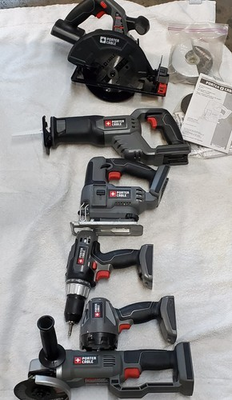 #ad #ad Porter cable tool set 20v 6pc tools 3 battery and charger $200.00