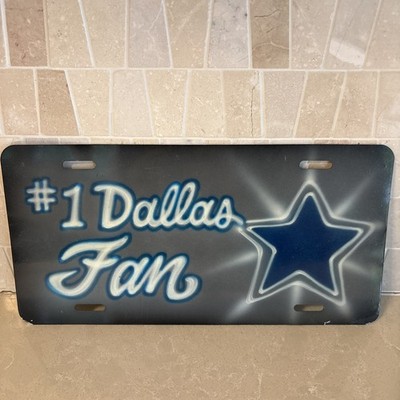 NFL Team #1 DALLAS Fan Metal Sign License Plate Tag Man Cave 12x6