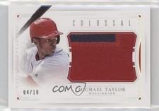 2016 National Treasures Colossal Prime Jersey Number 4/10 Michael Taylor 0c6