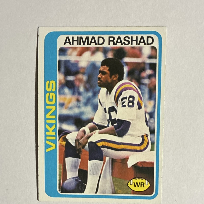 Topps 1978 Topps #125 Ahmad Rashad Minnesota Vikings NFL Football Card
