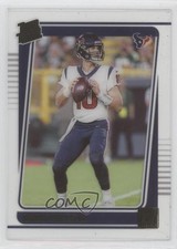 2021 Panini Clearly Donruss Rated Rookie Gold Davis Mills #58 0y0n