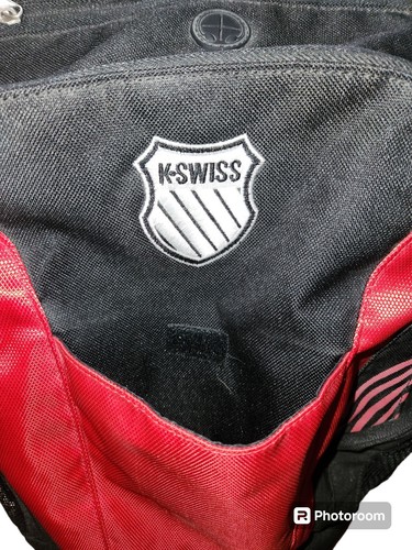 K Swiss Classic Red And Black School Travel Y2K Multi Pocket Backpack - Picture 13 of 18