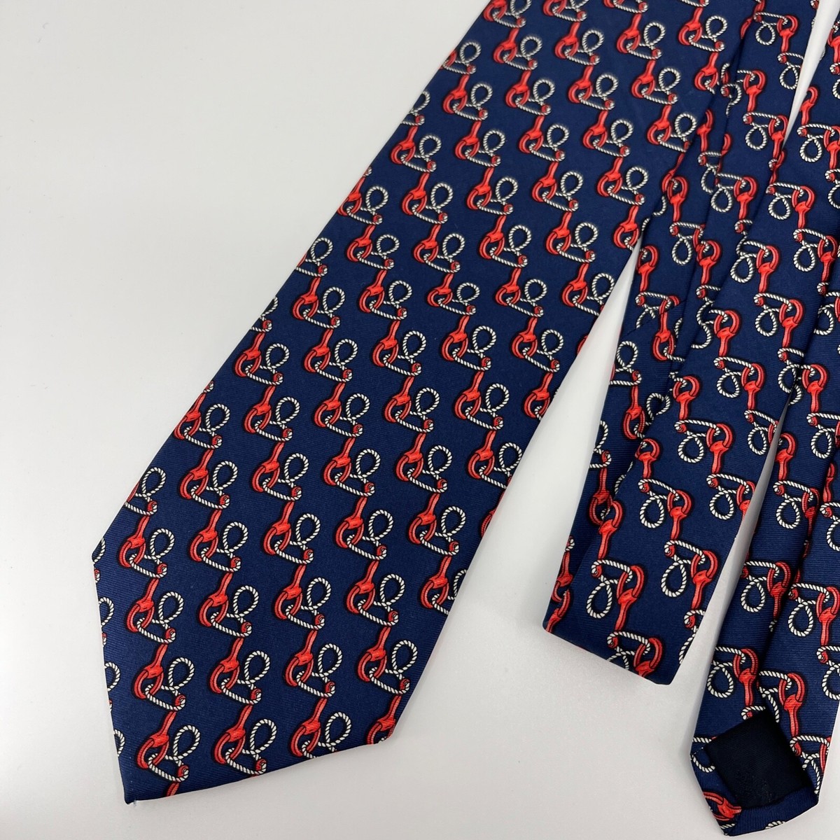 Vintage Brooks Brothers Necktie Mens Blue Shirt Tie 90s Silk
