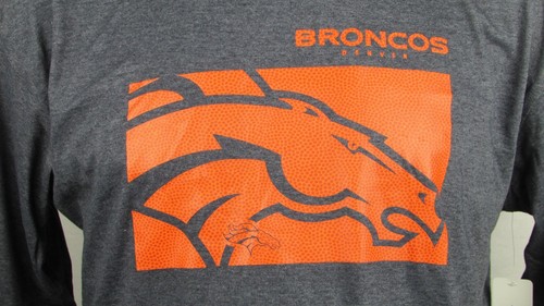 Camiseta Denver Broncos Para Hombres Grande y Alto Majestuosa Carbón L/S Equipo Ropa NFL - Imagen 2 de 8