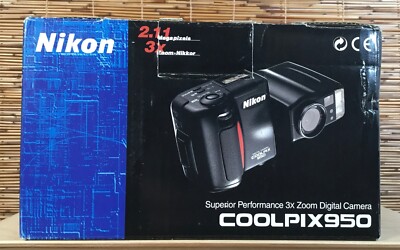 Nikon Coolpix 950 2.11 MP 3x Zoom Vintage with Case | eBay