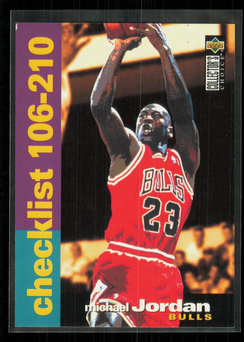 1995-96 Upper Deck Collector's Choice - #210 Michael Jordan Checklist Bulls