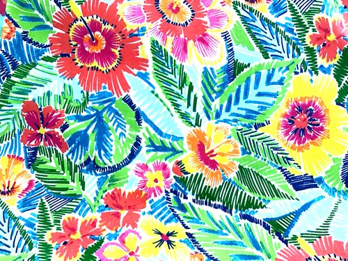 Outdoor Richloom Fabric Hawaiian Tropical Floral Pensacola by the YARD - Picture 4 of 4