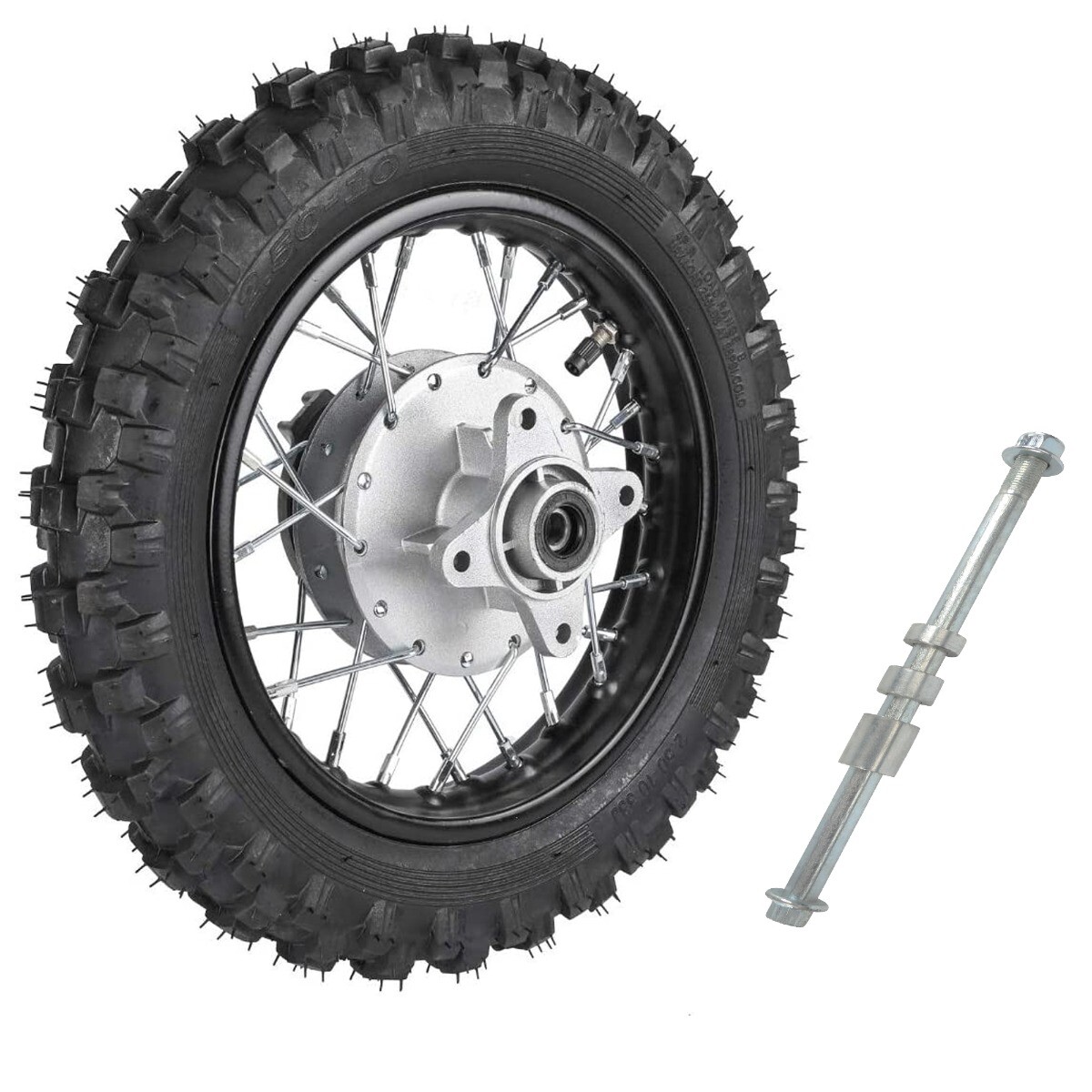 Rear Wheel 2.50-10 Tire Rim Axle CRF50 XR SSR 70cc 110cc Dirt Pit