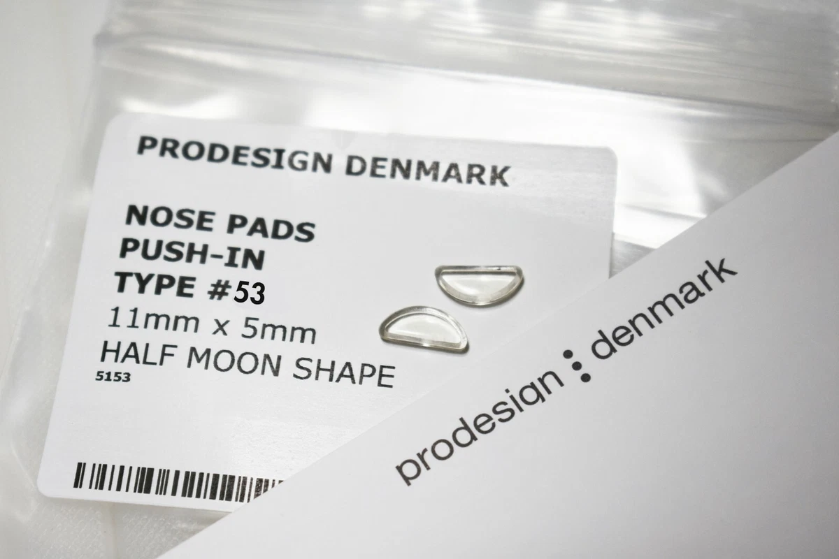 Authentic Prodesign Denmark Nose Pads 1 Set Snap on Sunglasses Eyeglasses 53
