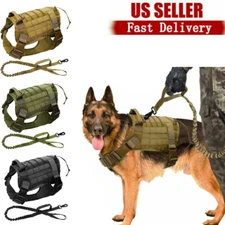 Tactical Dog Harness with Handle No-pull Large Military Dog Vest US Working Dog