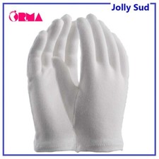 Guanti da Lavoro in Cotone Maglia Uomo Donna Bianchi Sottoguanti Aderenti Fini