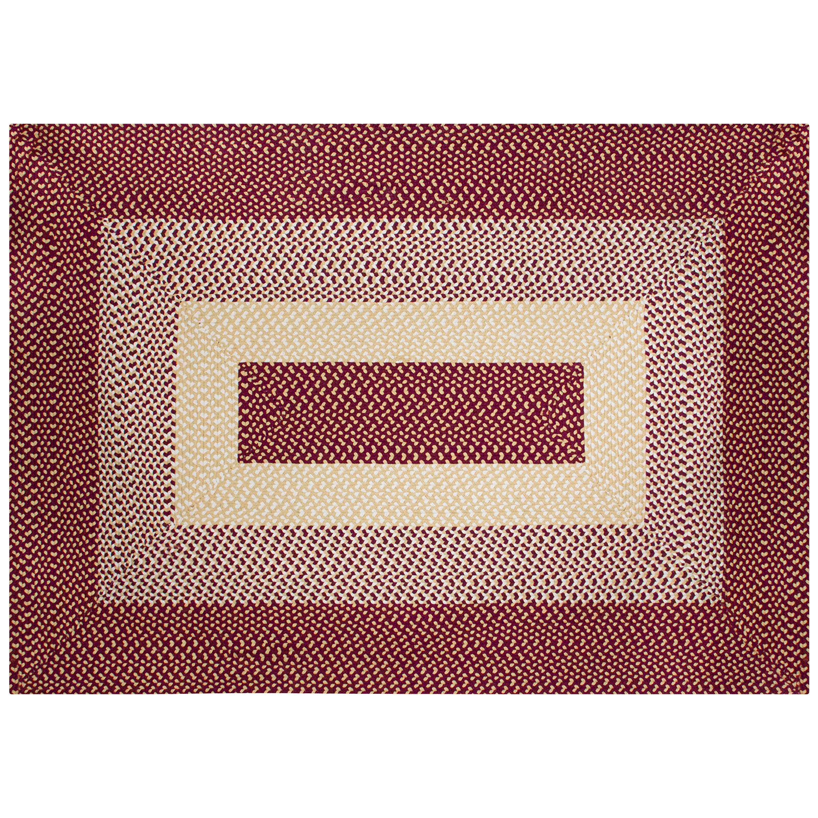 Oriental Traditional Washable Area Rug Jute Cotton Braided Floor Mat