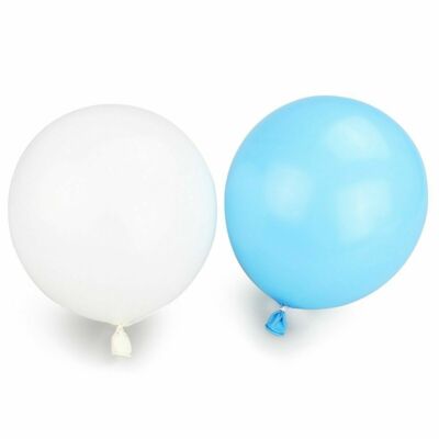 Blau/weiße Latex 12'' Luftballons, Hochzeit/Party/Event Packungen mit 25-500