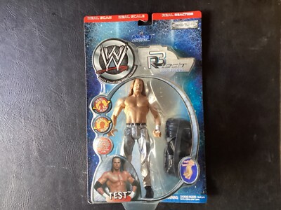 WWE TEST R3 TECH BLUE BLOODS REAL SCAN, SCALE JAKKS 2002 wrestling figure ecw