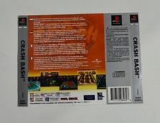 PS1 CRASH BASH - PLAYSTATION 1 SOLO COPERTINA POSTERIORE 