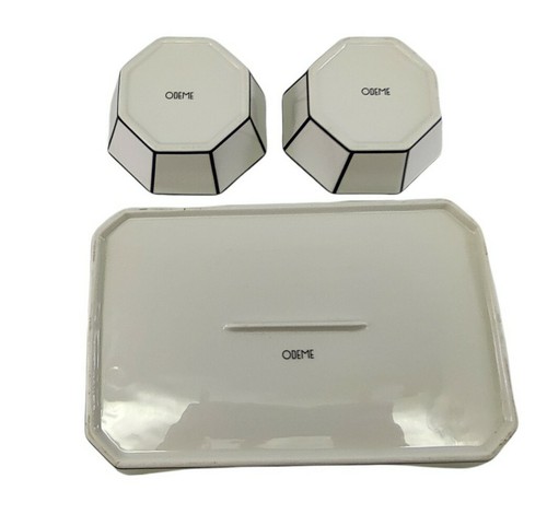 Odeme Porzellan Set mit Catchall Tablett und 2 x Ringschalen - Bild 8 von 12