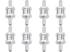 8x 10mm 3/8" Fuel Line Non-Return One Way Air Fuel Oil Check Valve Diesel Gas