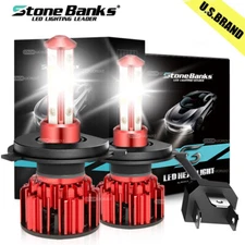 9003 H4 LED Headlight Bulbs Kit 10000W 1000000LM Hi/Lo Beam Super Bright White