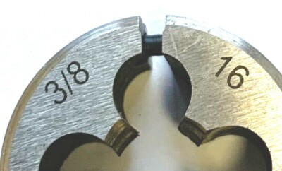 3/8-16 Or 3/8-24 X 1 Inch Round Adjustable Die – High Speed Steel, 1 OD