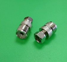  2 PCS UHF Female to F Male Connector - USA Seller