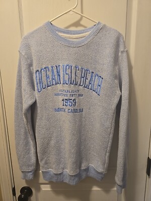Ocean Isle Beach North Carolina Tsunami Surf Shop Crew Neck Women's Medium 