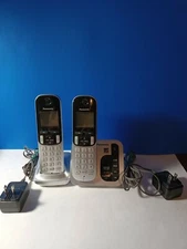 Panasonic Home Phone (2) Handset Digital Answering System Model KX-TGC220