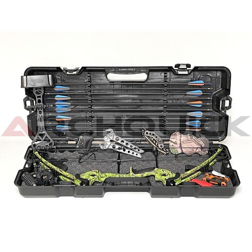 JUNXING 20-55LBS Compound Bow Archery Sports Hunting Targeting Hard Case set - Picture 9 of 30