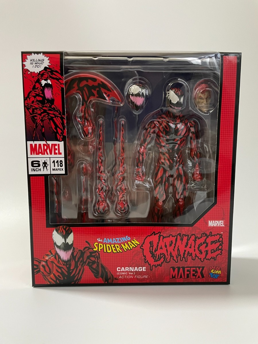 MEDICOM TOY MAFEX No.118 Carnage (Comic Ver.) Action Figure