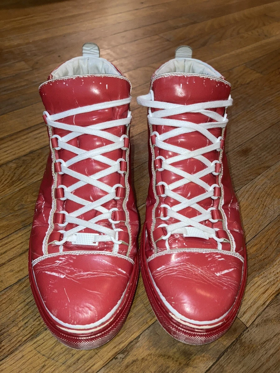 Balenciaga Red Fashion Sneakers