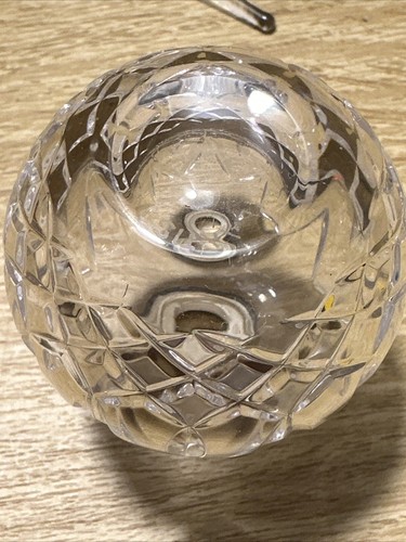 VTG Art Deco Atlantis Cut Crystal Perfume Vanity Bottle Silverplate w Dauber - Picture 8 of 12