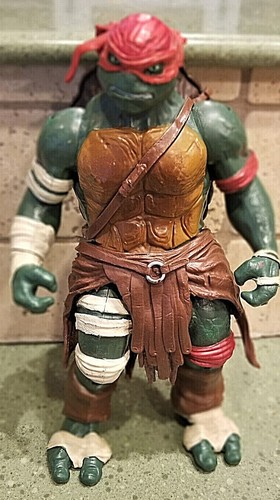 12" Lg TMNT 2014 Teenage Mutant Ninja Turtles MOVIE FIGURE RAFHAEL Playmates Toy - Picture 2 of 5