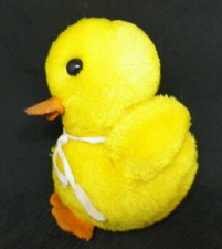 Vintage 1978 R Dakin Plush Yellow Plush Chick/Duck Stuffed Animal 5"
