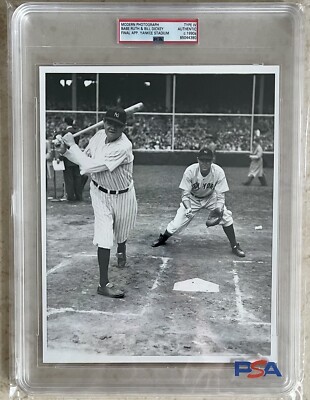 BABE RUTH FINAL APPEARANCE @YANKEE STADIUM ORIGINAL TYPE IV PHOTO CIRCA ...